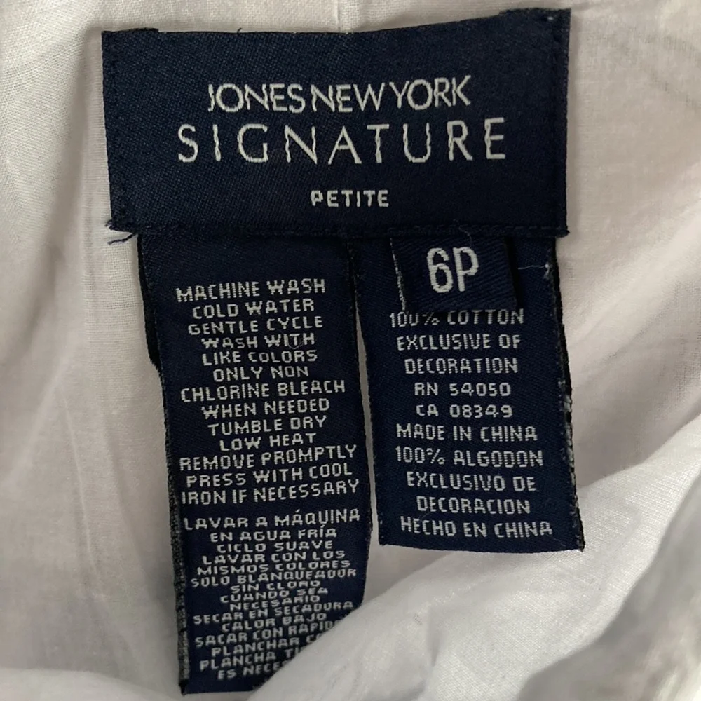 Jones New York Signature Black/White Full Line Skirt - Picture 5 of 11